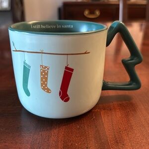 Indigo Chapters Christmas Holiday Coffee Tea Mug Cup with Tree Handle